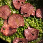 Slow Braised Peas with Ham or Pickled Ox Tongue