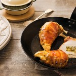 Prosciutto Frenched Chicken Breasts With A Buttery Leek Stuffing